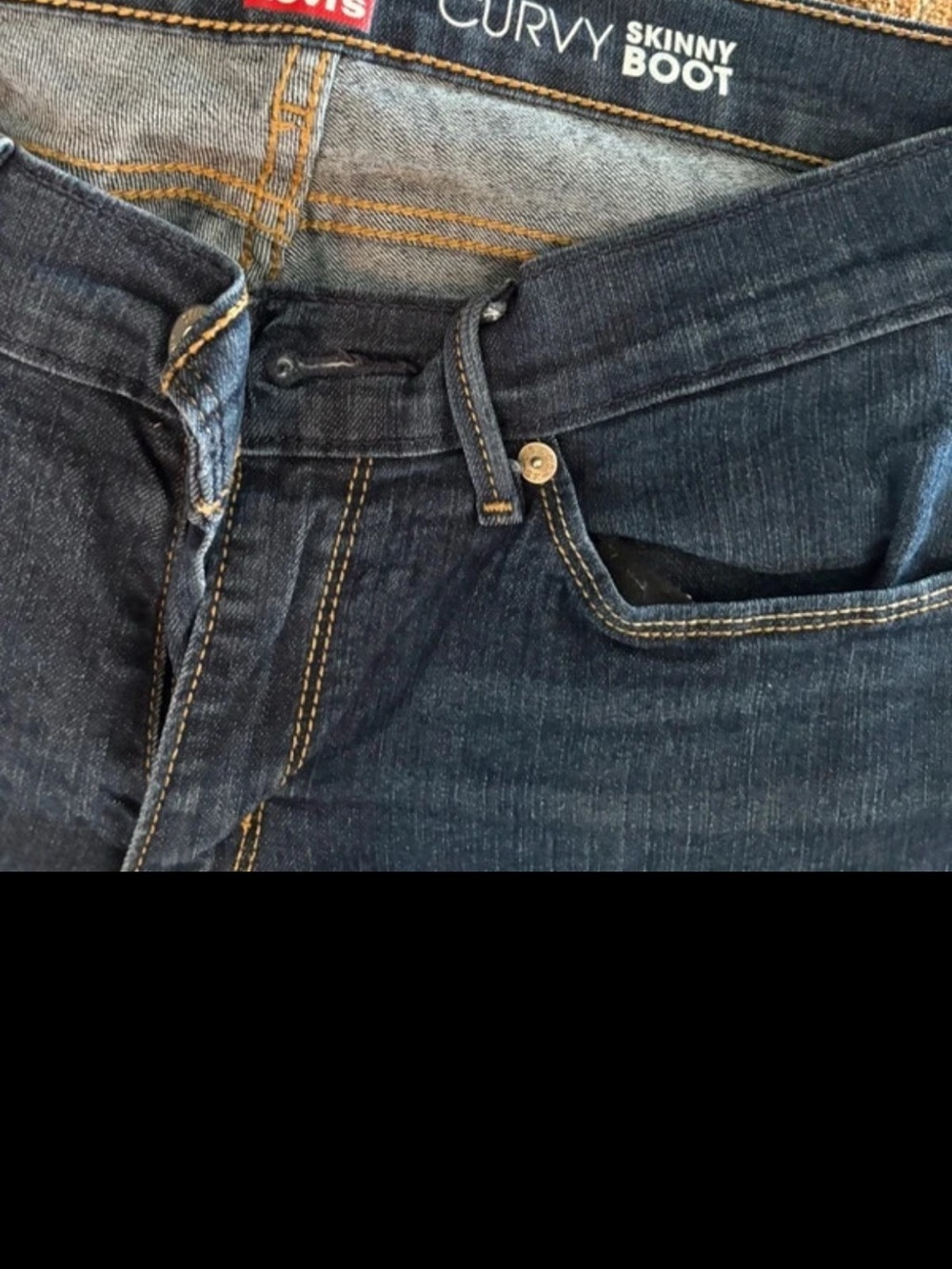 Levi's Curvy Skinny Boot women Dark Blue Jeans